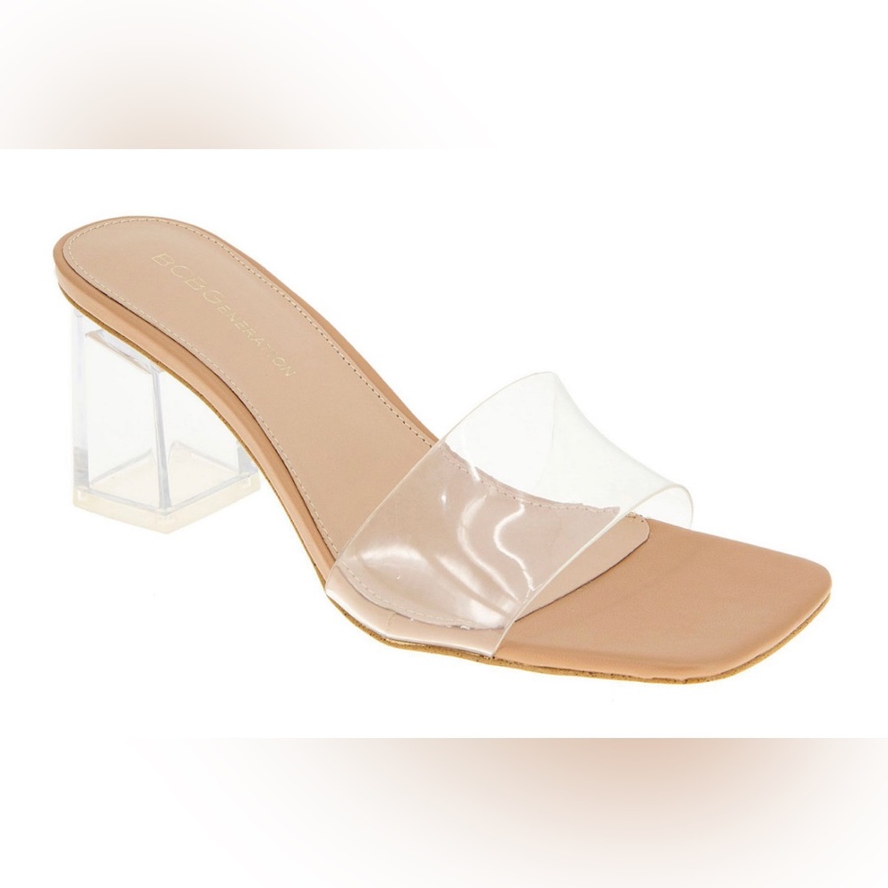 BCBGeneration Women's Luckee Dress Sandals, Clear, Size 7